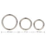 Stunning 3 Piece Silver Ring Set - Elegant Jewelry for Every Occasion - Image 3