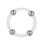 Durable Steel Beaded Silicone Ring - Large Size for Ultimate Comfort and Style