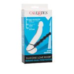 Love Rider Beaded Dual Black Penetrator - Ultimate Pleasure Toy for Couples - Image 4