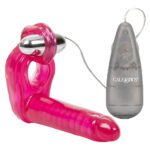 Ultimate Triple Stimulator Vibrating Cock Ring with Dong for Enhanced Pleasure