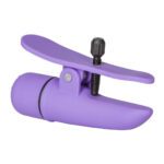 Adjustable Purple Nipple Clamps with Vibrating Nipplettes for Ultimate Sensation - Image 4