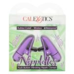 Adjustable Purple Nipple Clamps with Vibrating Nipplettes for Ultimate Sensation - Image 5