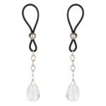 Sparkling Non-Piercing Nipple Jewellery with Crystals for Sensual Nipple Play