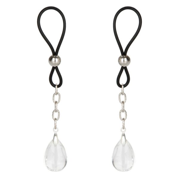 Sparkling Non-Piercing Nipple Jewellery with Crystals for Sensual Nipple Play