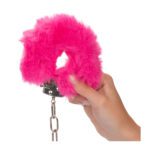 Ultra Fluffy Pink Furry Handcuffs – Soft & Adjustable for Playful Restraint - Image 3