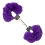 Ultra Fluffy Furry Cuffs – Soft & Adjustable Purple Handcuffs for Couples