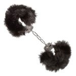 Ultra Fluffy Black Furry Cuffs – Soft & Adjustable for Comfort & Play