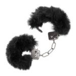 Ultra Fluffy Black Furry Cuffs – Soft & Adjustable for Comfort & Play - Image 2