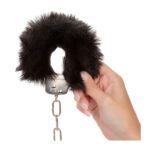 Ultra Fluffy Black Furry Cuffs – Soft & Adjustable for Comfort & Play - Image 3