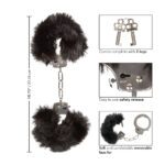 Ultra Fluffy Black Furry Cuffs – Soft & Adjustable for Comfort & Play - Image 4