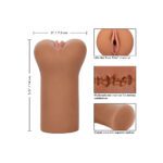 Boundless Vulva Masturbator - Realistic Flesh Brown Pleasure Device - Image 4