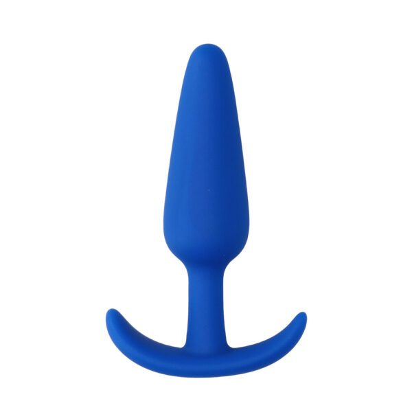 Beginner-Friendly Slim Blue Butt Plug - Perfect for First-Time Pleasure