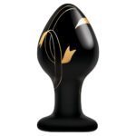 Secret Kisses 3.5 Inch Glass Butt Plug - Elegant Pleasure for Intimate Moments