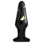 Secret Kisses 4 Inch Glass Butt Plug - Elegant Pleasure for Intimate Adventures