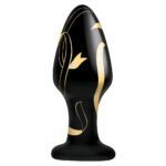 Secret Kisses 4 Inch Glass Butt Plug - Elegant Pleasure for Intimate Adventures