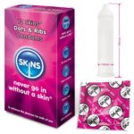 Skins Dots and Ribs Condoms 12 Pack - Ultimate Pleasure and Sensation