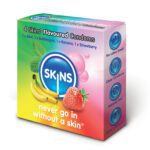 Skins Flavoured Condoms 4 Pack - Exciting Variety for Enhanced Pleasure