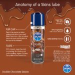 Skins Double Chocolate Desire Water-Based Lubricant 130ml - Indulge in Sensual Pleasure - Image 2
