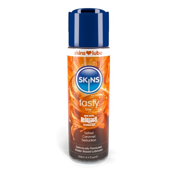 Skins Salted Caramel Seduction Water-Based Lubricant 130ml - Indulge in Sweet Pleasure