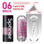 Tenga 06 Brick Spinner Masturbator - Ultimate Pleasure Experience for Men - Image 2