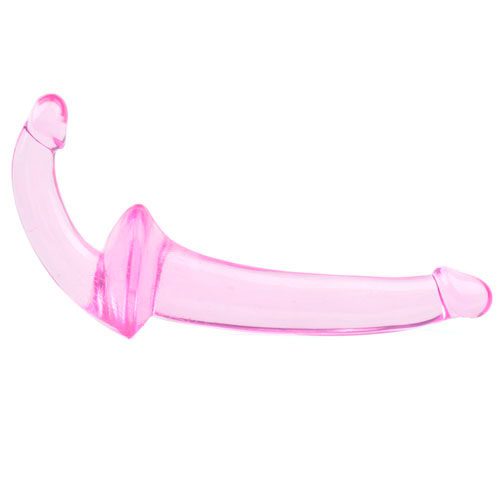 SR-00484Px Double Fun Pink Strapless Strap-On Dildo for Ultimate Pleasure - Image 1
