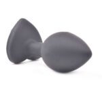 Small Heart Shaped Diamond Black Butt Plug - Elegant & Discreet Pleasure - Image 3