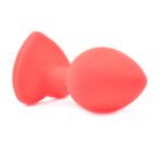 Small Heart Shaped Diamond Base Red Butt Plug - Elegant Pleasure Accessory - Image 3