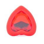Small Heart Shaped Diamond Base Red Butt Plug - Elegant Pleasure Accessory - Image 4