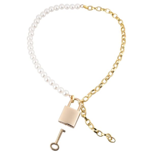 Seductive Sex and Mischief Pearl Day Collar for Elegant BDSM Play