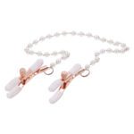 Enhance Pleasure with Sex and Mischief Pearl Nipple Clamps - Adjustable & Stylish - Image 2