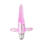 Clear Pink Vibrating Tongue Finger Vibrator for Ultimate Pleasure - Image 2