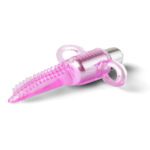 Clear Pink Vibrating Tongue Finger Vibrator for Ultimate Pleasure - Image 4