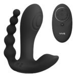 Vive Kata Double Penetrator Vibrator in Black - Ultimate Pleasure Experience