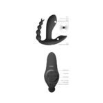 Vive Kata Double Penetrator Vibrator in Black - Ultimate Pleasure Experience - Image 2