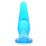 Blue Mini Butt Plug with Finger Hole - Perfect for Beginners and Intense Pleasure
