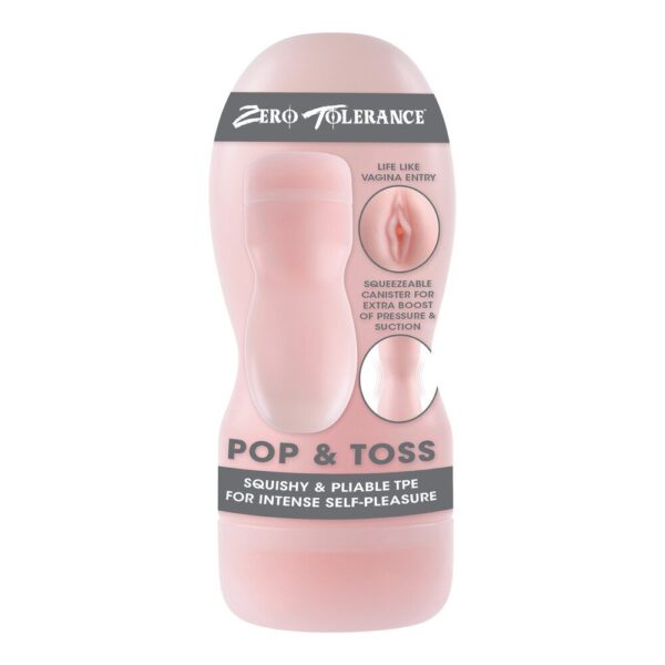 Zero Tolerance Pop And Toss Stroker - Flesh Pink Pleasure Toy