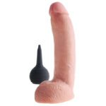 King Cock 9 Inch Squirting Dildo with Balls - Realistic Flesh Pleasure Toy - Image 3