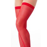 Seductive Red Fishnet Stockings for Alluring Style and Comfort