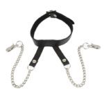 Adjustable Nipple Clamps with Stylish Neck Collar for Enhanced Sensation