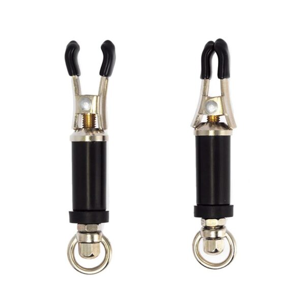 Black Nipple Clamps for Enhanced Sensation and Stimulation