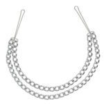 Premium Silver Nipple Clamps with Double Chain for Enhanced Sensation