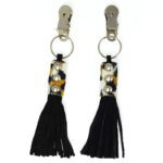 Wildly Stylish Nipple Clamps with Animal Print - Perfect for Bold Sensual Play - Image 2