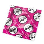 Skins Dots and Ribs Condoms x50 - Pink Pleasure for Enhanced Sensation