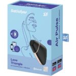 Satisfyer App Enabled Love Triangle Clit Massager - Black Pleasure Device for Ultimate Stimulation - Image 5