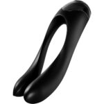 Satisfyer Candy Cane Finger Vibrator in Black - Ultimate Pleasure for Intimate Moments