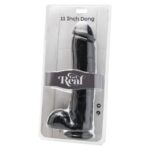 ToyJoy Get Real 11 Inch Black Dong with Balls - Realistic Pleasure Toy - Image 2