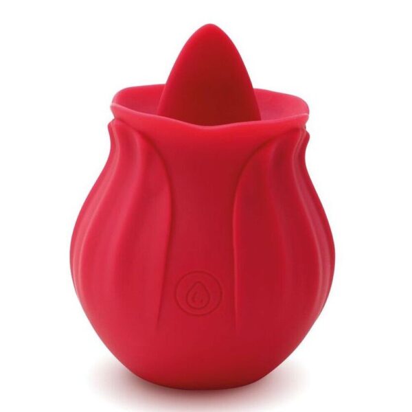 Skins Rose Buddies The Rose Flix Clitoral Massager - Red Pleasure Toy for Ultimate Sensation