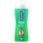 Durex Aloe Vera Massage Lube 200ml - Soothing & Hydrating Personal Lubricant