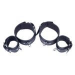 Red Leather Arm to Forearm Shackles - Stylish and Durable Restraints - Image 2