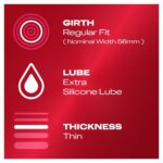 Durex Thin Feel Regular Fit Condoms - 6 Pack for Ultimate Sensation and Comfort - Image 3